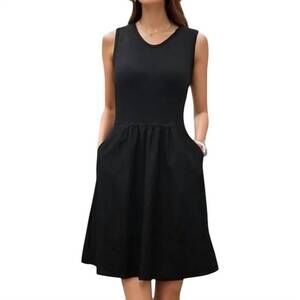 NEW VAVA mimi v neck tank dress in black